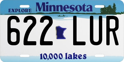 MN license plate 622LUR