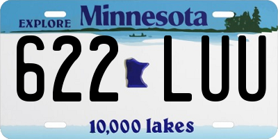 MN license plate 622LUU