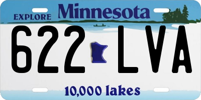 MN license plate 622LVA