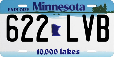 MN license plate 622LVB