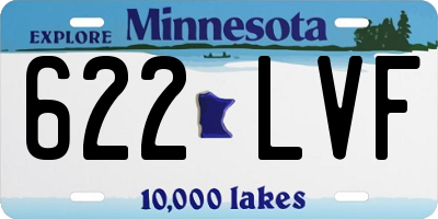 MN license plate 622LVF