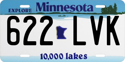 MN license plate 622LVK