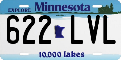 MN license plate 622LVL