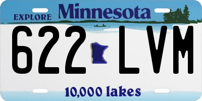 MN license plate 622LVM