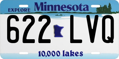 MN license plate 622LVQ