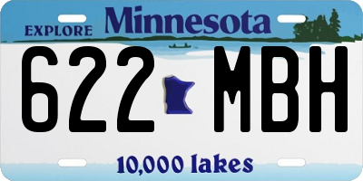 MN license plate 622MBH