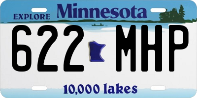MN license plate 622MHP