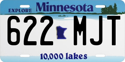 MN license plate 622MJT