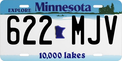 MN license plate 622MJV
