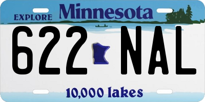 MN license plate 622NAL