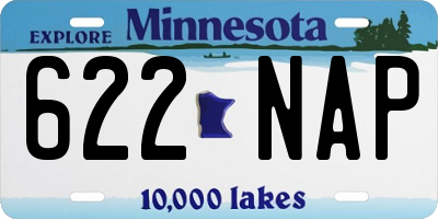 MN license plate 622NAP