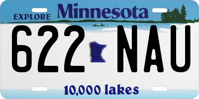 MN license plate 622NAU
