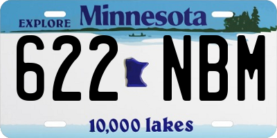 MN license plate 622NBM