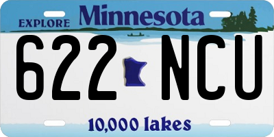 MN license plate 622NCU