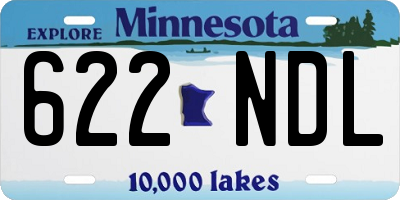 MN license plate 622NDL