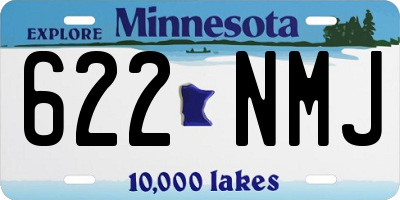 MN license plate 622NMJ
