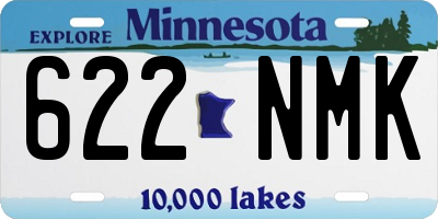 MN license plate 622NMK