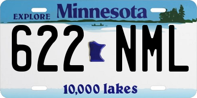 MN license plate 622NML