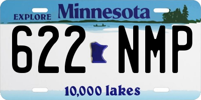 MN license plate 622NMP