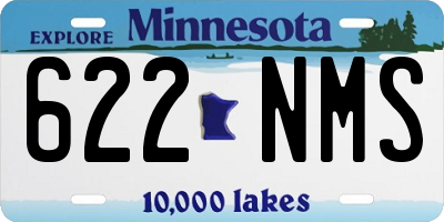 MN license plate 622NMS
