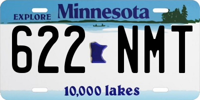 MN license plate 622NMT