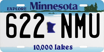 MN license plate 622NMU