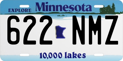 MN license plate 622NMZ