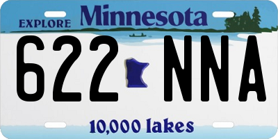 MN license plate 622NNA