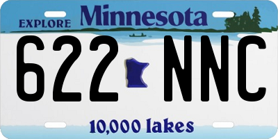 MN license plate 622NNC