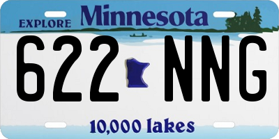 MN license plate 622NNG