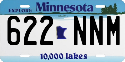 MN license plate 622NNM