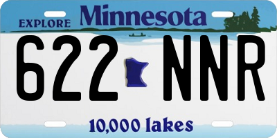 MN license plate 622NNR
