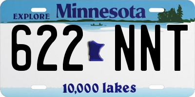 MN license plate 622NNT