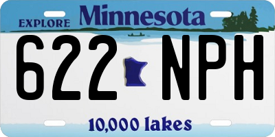 MN license plate 622NPH