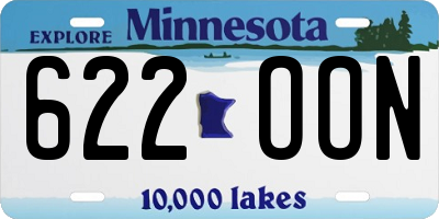 MN license plate 622OON