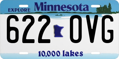 MN license plate 622OVG
