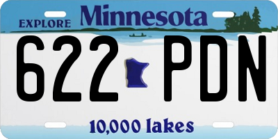 MN license plate 622PDN