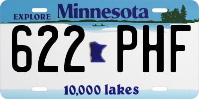 MN license plate 622PHF