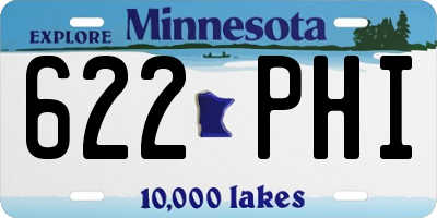 MN license plate 622PHI