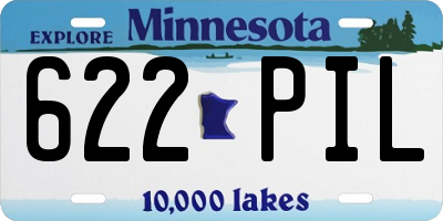 MN license plate 622PIL