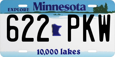 MN license plate 622PKW