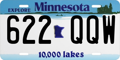 MN license plate 622QQW