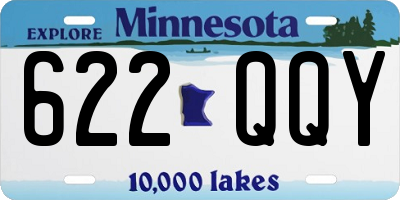MN license plate 622QQY