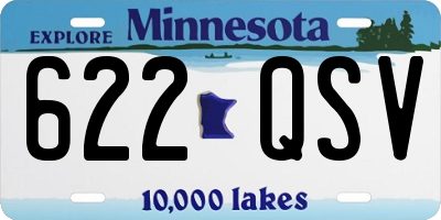MN license plate 622QSV