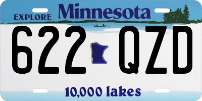 MN license plate 622QZD
