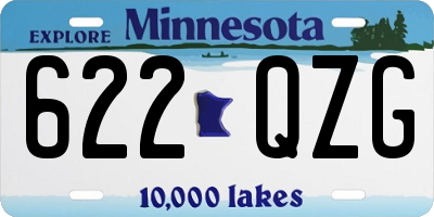 MN license plate 622QZG