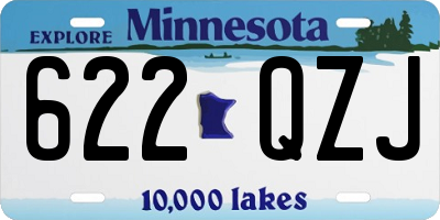 MN license plate 622QZJ