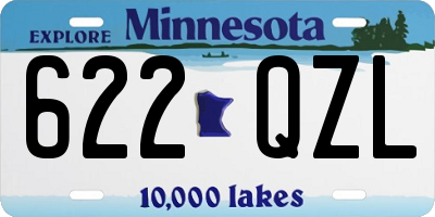MN license plate 622QZL