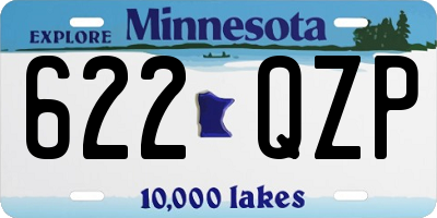 MN license plate 622QZP