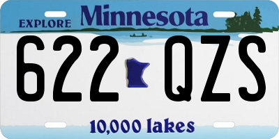 MN license plate 622QZS